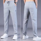 Pack of 3 Offer 😍 Men’s Premium-Quality Stretch Lycra Pants | Black, Blue & Grey Colors
