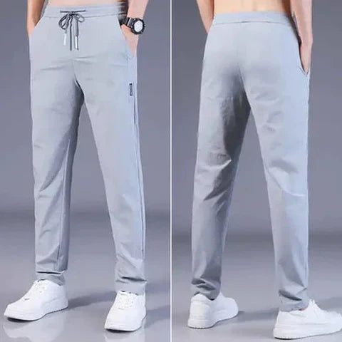 Pack of 3 Offer 😍 Men’s Premium-Quality Stretch Lycra Pants | Black, Blue & Grey Colors