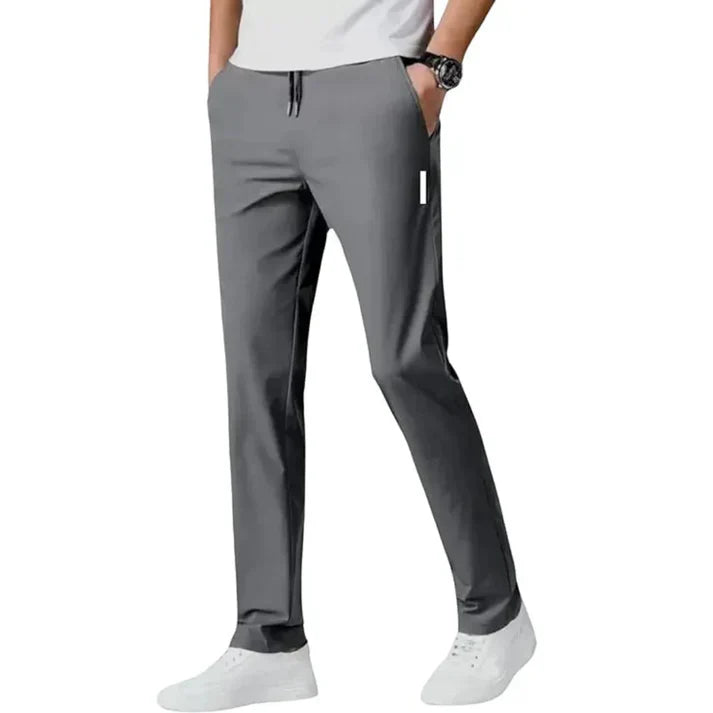 Pack of 3 Offer 😍 Men’s Premium-Quality Stretch Lycra Pants | Black, Blue & Grey Colors