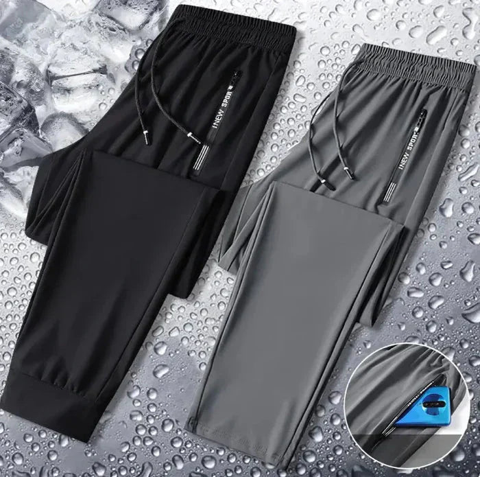 Pack of 3 Offer 😍 Men’s Premium-Quality Stretch Lycra Pants | Black, Blue & Grey Colors