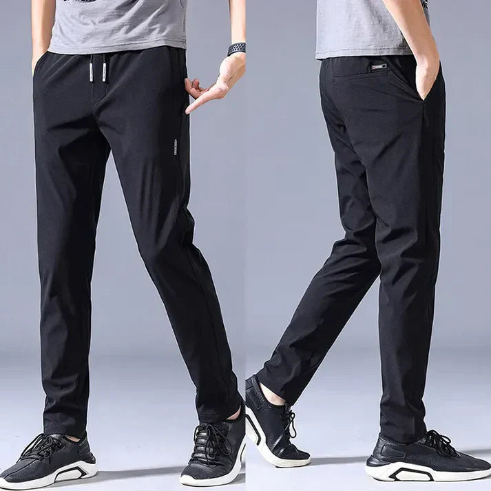 Pack of 3 Offer 😍 Men’s Premium-Quality Stretch Lycra Pants | Black, Blue & Grey Colors